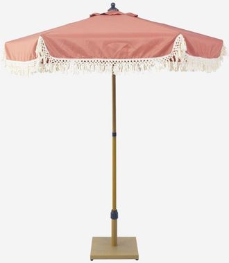 Sweeek Sombrilla Recto De Acero Con Flecos, 2m