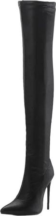 Generic Womens Thigh Boots Over The Knee Stretch High Heel Long Shoes