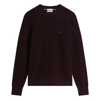 Tommy Hilfiger Jersey de cuello redondo con estructura de algod&oacute;n Pima y cachemira - Sweatshirts & Hoodies - Hombre - Marr&oacute;n - XL