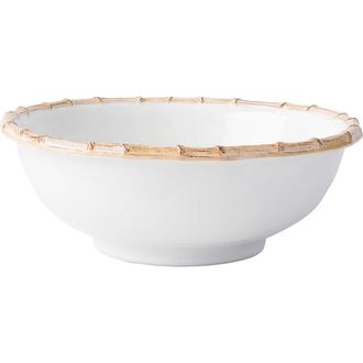 Juliska Bamboo Ceramic Serving Bowl in Bamboo/Natural at Nordstrom