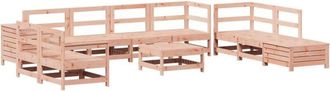 vidaXL 11 Piece Garden Sofa Set Solid Wood Douglas Fir vidaXL