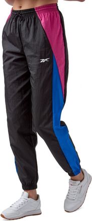 Reebok Womens Reebok Woven Track Pants Semi Proud Pink Pockets Drawstring Wasit FTS692