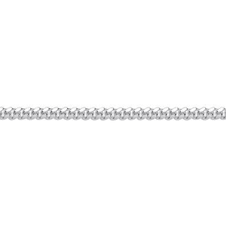 Jewelco London 925 Silver Miami Cuban Court Curb Link Chain Necklace 3mm | Size: 28 inches