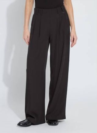 Lyss&eacute; Darcy Pleated Wide Leg Trousers In Black