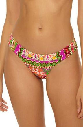 BECCA by Rebecca Virtue Moroccan Tile Hipster Bikini Bottoms in Multi Pink at Nordstrom Rack, Size Large