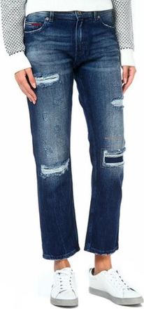 Tommy Hilfiger Straight Jeans - Dames - Regular Fit Jeans - Blauw - W31 - Katoen - Jeans