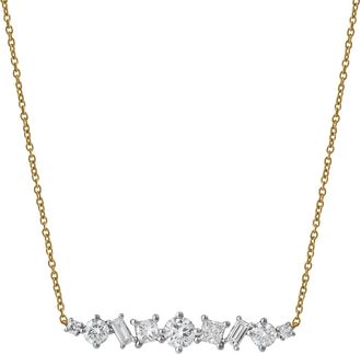 LuvMyJewelry Oryssa 14K Gold Lab Grown Diamond Necklace - 0.5 Ct
