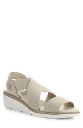 FLY London Noli Slingback Wedge Sandal in 002 Taupe Cupido/gro at Nordstrom Rack, Size 10-10.5Us / 41Eu