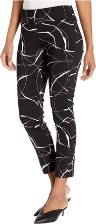 Elliott Lauren Brush Strokes Pull On Pant In Black/white