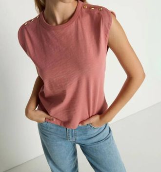 Nation Ltd Michaela Tee In Rosewood