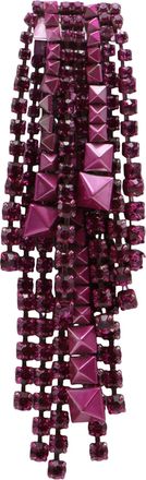 Valentino Garavani Elegant Earring With Unique Purple Beads
