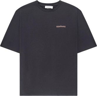 The Goodpeople Tex Artwork Tee - Heren - Tops - Grijs - Maat: XL Katoen