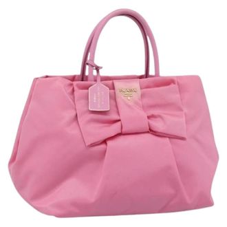 Prada Pre-owned Vintage Hand Bag - Dames - Pre-owned - Roze - Maat: ONE Size Nylon