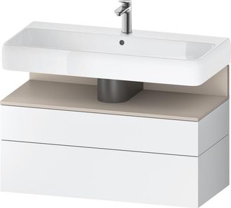 Duravit Duravit - Qatego Mueble Bajo Lavabo, 1 Extra&iacute;ble Y 1 Caj&oacute;n