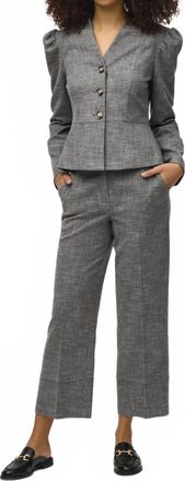 Joseph Ribkoff Tweed Fitted Jacket In Grey Melange