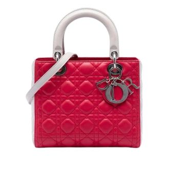 Dior Pre-owned Lady Dior - Dames - Vintage Handtas - Roze - ONE Size - Leer - Vintage