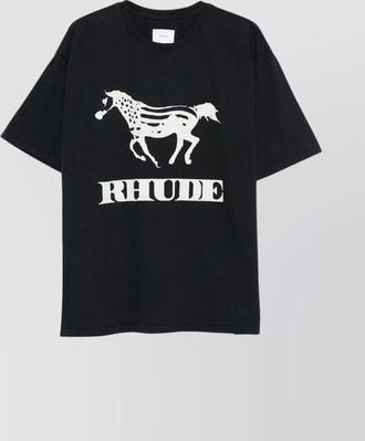 Rhude crew neck short sleeve graphic print t-shirt