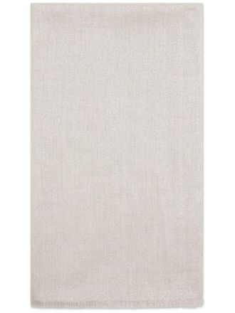 Brunello Cucinelli sparkling cashmere-silk scarf - women - Cashmere/Silk/Nylon - One Size - White