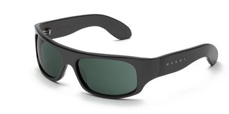 Marni Uailus Solid Grey 7LQ Mens Sunglasses Grey Size 62