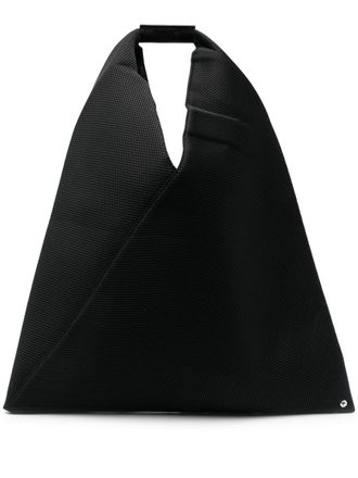 Maison Margiela Japanese leather tote bag - women - Nylon/Mesh/Leather - OS - Black