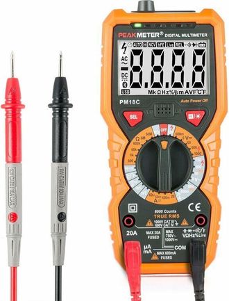 OEM Mult&iacute;metro Digital Autom&aacute;tico, Volt&iacute;metro Y Amper&iacute;metro, Con Pantalla Retroiluminada Y Detector De Tensi&oacute;n Sin Contacto