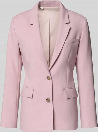 Selected Regular Fit Longblazer mit Reverskragen Modell RITA in Rose, Gr&ouml;&szlig;e 36