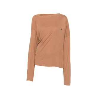 Vivienne Westwood Round-neck Truien - Dames - Ronde hals truien - Bruin - M - Truien & Vesten