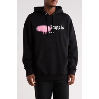 Palm Angels Graphic Hoodie in Black at Nordstrom Rack, Size Large