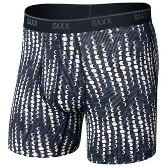 Saxx Quest Quick-Dry Mesh Boxer Brief Fly 6 Kunstfaserunterw&auml;sche f&uuml;r Herren | blau