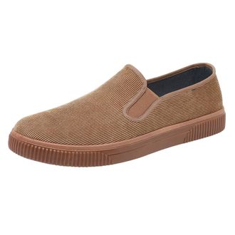 Generic Corduroy Old Cloth Shoes Men, Summer Slip-On Walking Shoes Non-Slip Hiking Sneakers Without Laces Comfortable Breathable Casual Shoe Lightweight Hikin