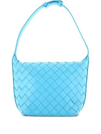 Bottega Veneta Wallace Shoulder Bag Intrecciato Nappa Candy bucket bag - Blauw