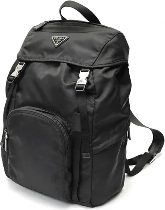 Prada Black Nylon Backpack (Pre-Owned)