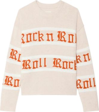 Zadig&Voltaire Markuz Sweater - Dames - Ronde hals truien - Roze - M - Wol - Truien & Vesten