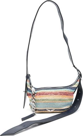 Zadig&Voltaire Le Cecilia interwoven mini bag - women - Polypropylene/Polyester/Calf Leather/Polyester - OS - Blue