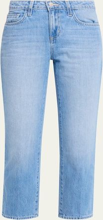 L'agence Thalina Mid-Rise Slouchy Straight Jeans
