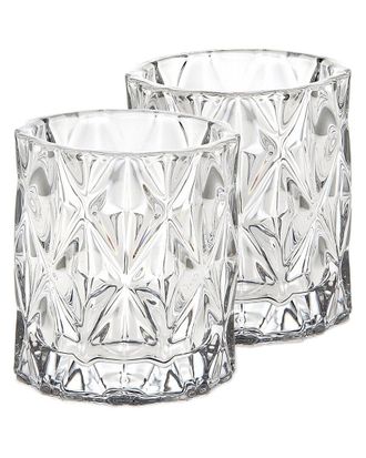 Godinger Serenade Crystal Votive Candle Holder Set