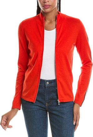 N.Peal N.Peal Stripe1/2-Zip Cashmere-Blend Pullover