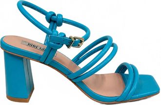 Bibi Lou Womens Biella Open Toe Heel In Teal