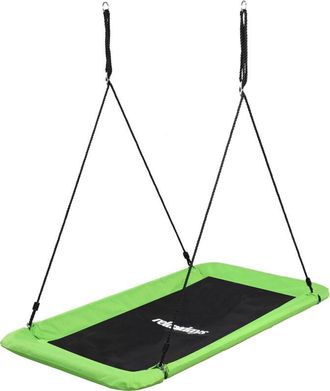 Relaxdays Relaxdays Square Nest Swing for Kids & Adults, 150 kg, Multi-child Outdoor Swing, BT: 150x80 cm, Green