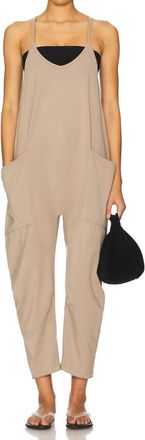 Free People Hot Shot Onesie In Mocha Latte