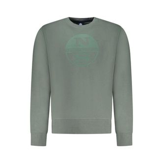 North Sails Hoodies & sweatvesten, Heren, Groen, 3Xl, Katoen, Sweatshirt met lange mouwen