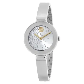 Movado Bold Bangle Silver-tone Dial Ladies Watch 3601160