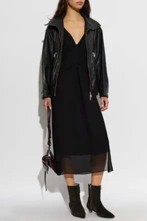 AllSaints Fawn Midi Dress, Womens, Black