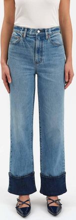 Daze Eastside High Rise Loose Jean In Plunge