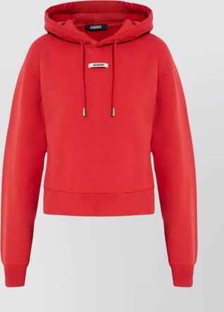 Jacquemus cropped hooded drawstring top