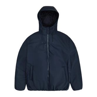 Rains Lohja Insulated Jacket - Heren - Regenjassen - Blauw - M - Leer - Jassen