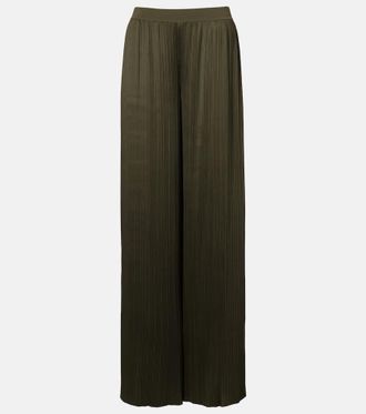 Joseph Amber pliss&eacute; satin wide-leg pants