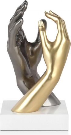 ADM Design-Skulptur Touching Fingers - Gold