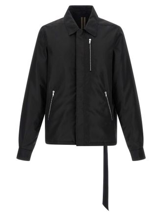 Rick Owens Mens Concealed Zipfront Jacket