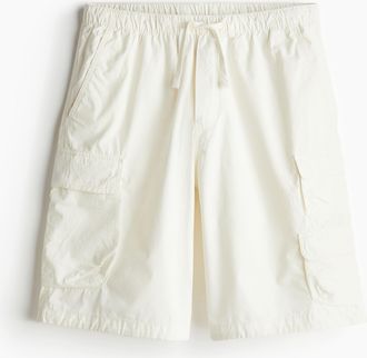 H&M Cargoshorts in Loose Fit - White